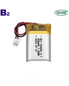 702030 3.7V 400mAh Lithium Ion Battery