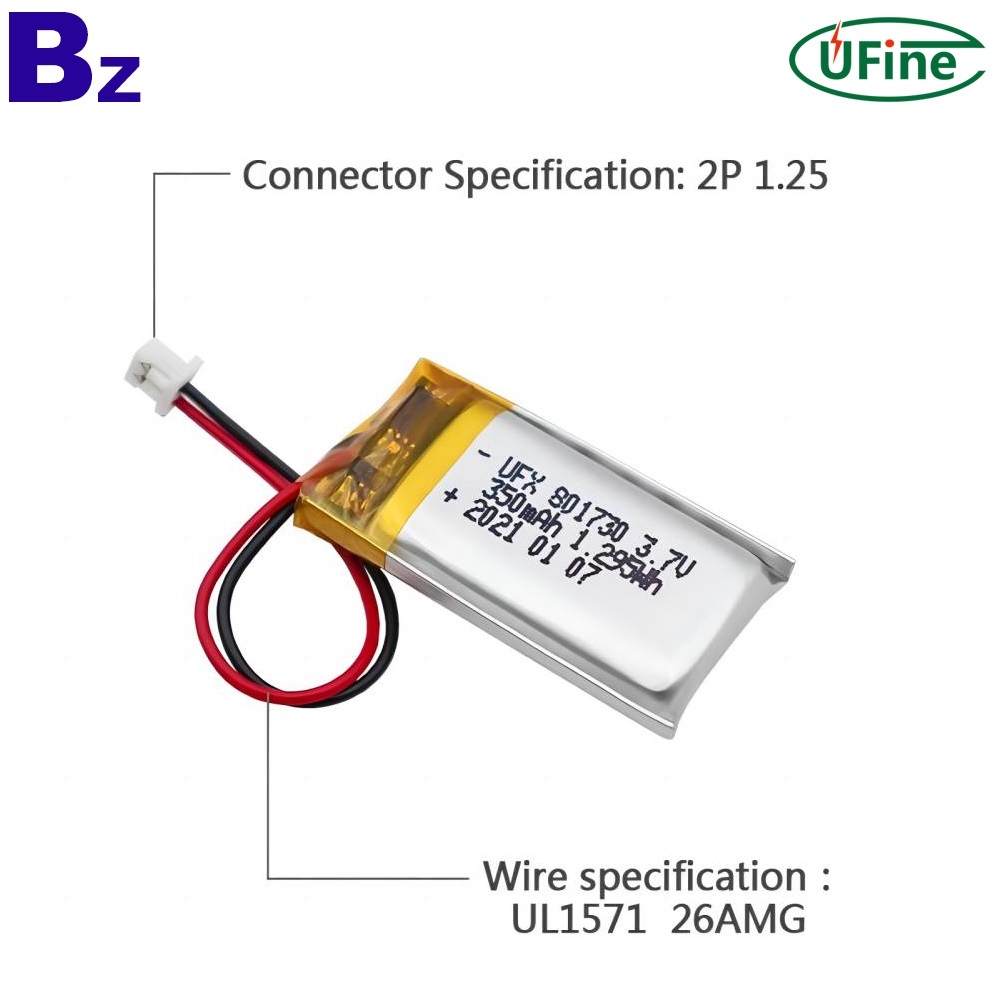 350mAh Li-ion Polymer Battery